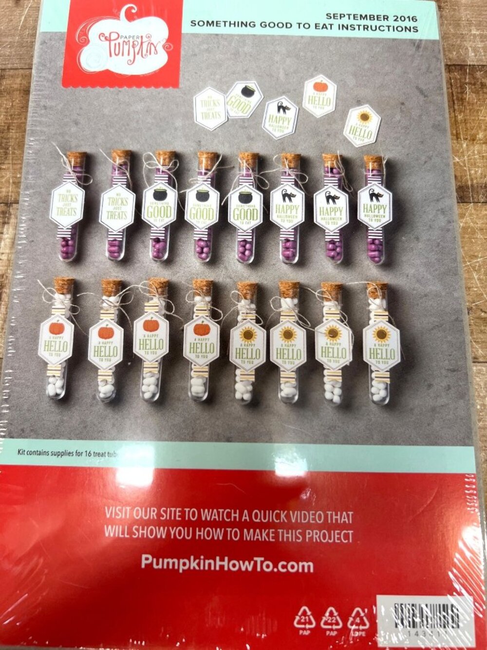 Stampin Up! Paper Pumpki Kit SOMETHING GOOD TO EAT Halloween Party Favors 143411